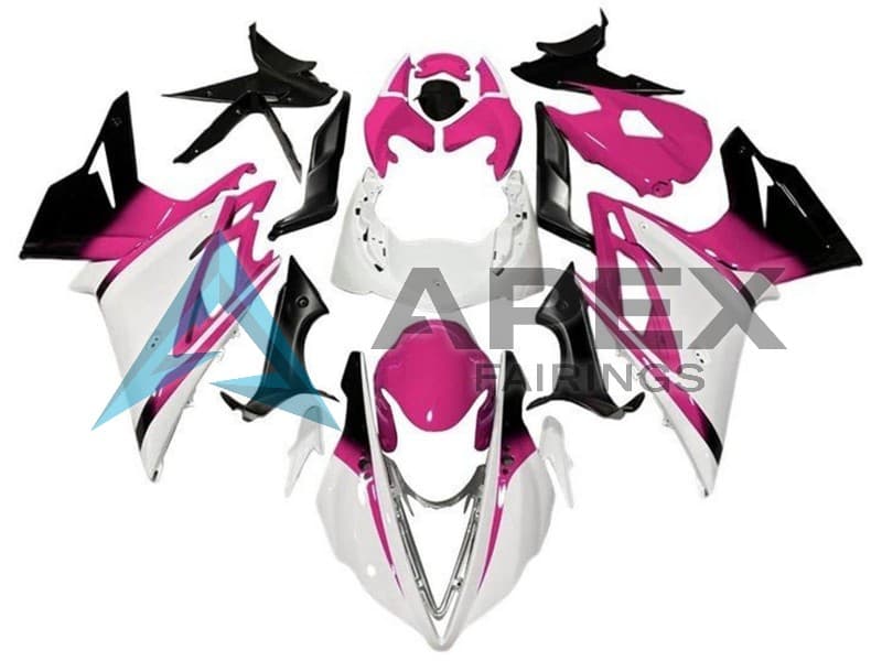 White Pink Glossy Black - Triumph Daytona 675 (2013-2016) ABS Fairings | Apex Fairings