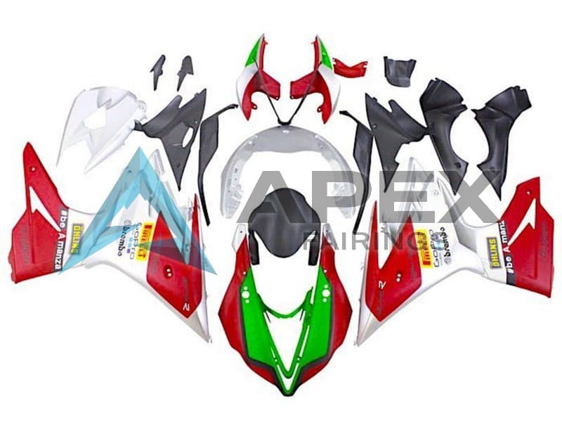 White Red Green - Triumph Daytona 675 (2013-2016) ABS Fairings | Apex Fairings