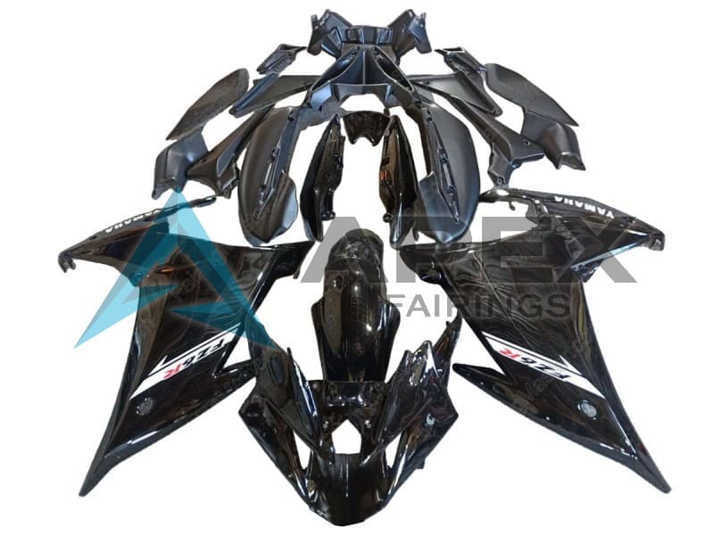 Glossy Black - Yamaha FZ6R / XJ6 Diversion F (2009-2015) ABS Fairings | Apex Fairings