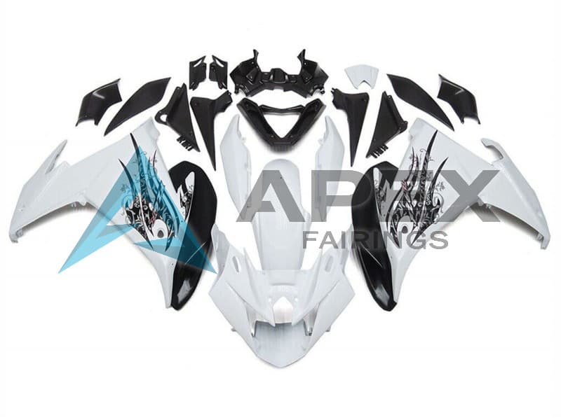 White Black - Yamaha FZ6R / XJ6 Diversion F (2009-2015) ABS Fairings | Apex Fairings