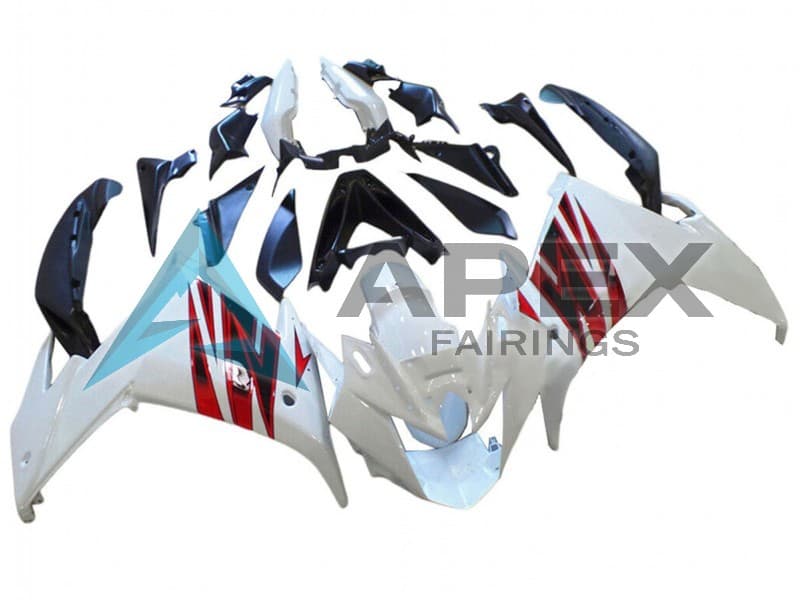 White Red - Yamaha FZ6R / XJ6 Diversion F (2009-2015) ABS Fairings | Apex Fairings