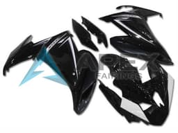 Glossy Black White - Yamaha FZ6R / XJ6 Diversion F (2009-2015) ABS Fairings | Apex Fairings — view 3