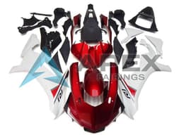 White Red Black - Yamaha R1 / YZF-R1 (2020-2026) ABS Fairings — Style FE115 | Apex Fairings — view 1