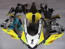 Yellow White Glossy Black Motul YSP - Yamaha R1 / YZF-R1 (2020-2026) ABS Fairings | Apex Fairings — view 1