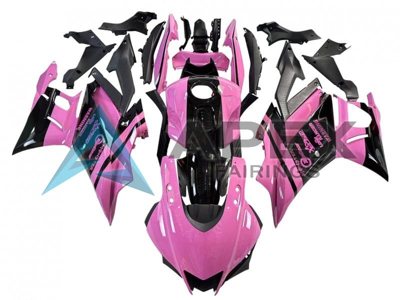 Pink Glossy Black Monster - Yamaha R3 / R25 / YZF-R3 / YZF-R25 (2022-2024) ABS Fairings | Apex Fairings