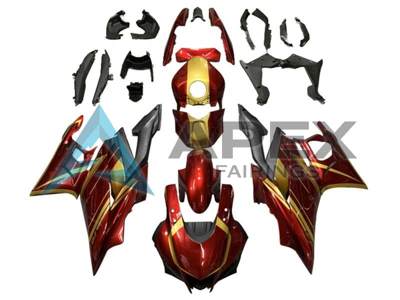 Red Gold Matte Black - Yamaha R3 / R25 / YZF-R3 / YZF-R25 (2022-2024) ABS Fairings | Apex Fairings
