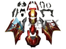 Red Gold Matte Black - Yamaha R3 / R25 / YZF-R3 / YZF-R25 (2022-2024) ABS Fairings | Apex Fairings — view 1