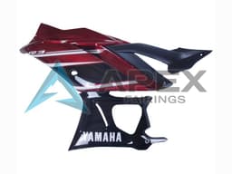 Red White Glossy Black - Yamaha R3 / R25 / YZF-R3 / YZF-R25 (2022-2024) ABS Fairings — Style FE60 | Apex Fairings — view 4