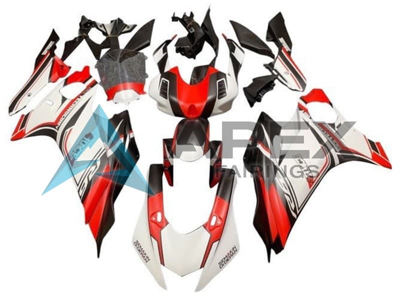 White Red Black - Yamaha R6 / YZF-R6 (2017-2020) ABS Fairings — Style FE125 | Apex Fairings