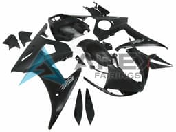 Matte Black - Yamaha R6S / YZF-R6S (2006-2009) ABS Fairings | Apex Fairings — view 3