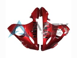 Red Matte Black - Yamaha R6S / YZF-R6S (2006-2009) ABS Fairings — Style FE28 | Apex Fairings — view 4