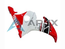 Red White Black - Yamaha R6S / YZF-R6S (2006-2009) ABS Fairings | Apex Fairings — view 3