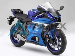 Matte Blue Matte Light Blue - Yamaha R7 / YZF-R7 (2021-2025) ABS Fairings | Apex Fairings — view 1