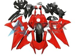 Red Matte Black - Yamaha R7 / YZF-R7 (2021-2025) ABS Fairings | Apex Fairings — view 1